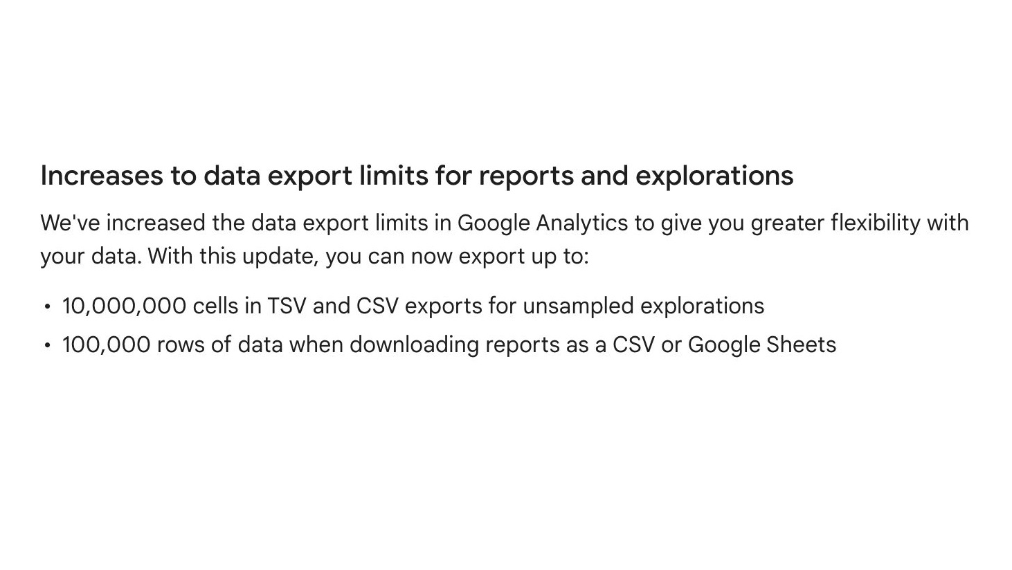 Data Export Limits in GA4 Have Increased!