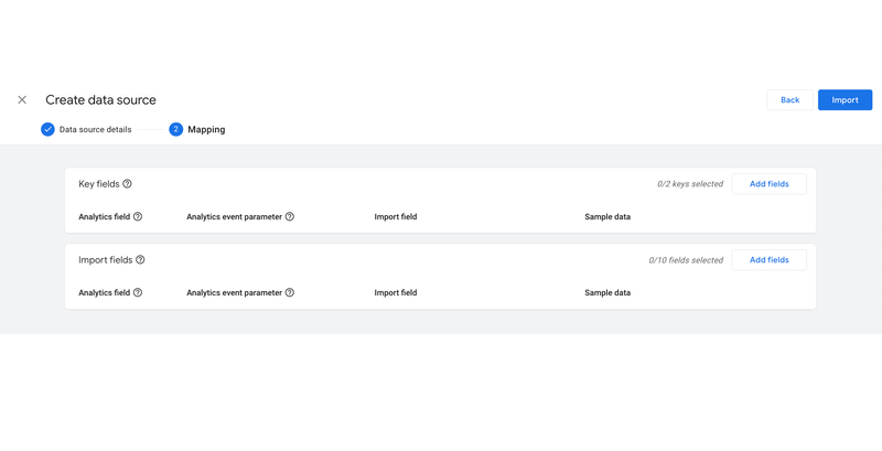 Custom Event Data Import in GA4