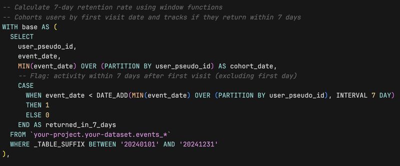 How to Correctly Calculate Retention Rate with SQL Window Functions?