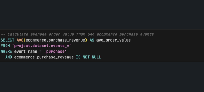 How to Correctly Calculate AOV (Average Order Value) in BigQuery?